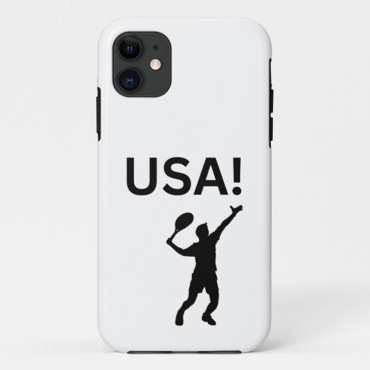 USA tennisser met stip als bal Case-Mate iPhone Case (Achterkant)