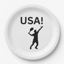 USA tennisser met stip als bal