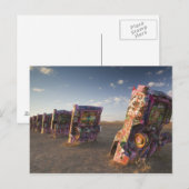 USA, TEXAS, Panhandle Area, Amarillo: Cadillac 2 Briefkaart (Voorkant / Achterkant)