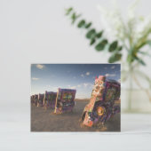 USA, TEXAS, Panhandle Area, Amarillo: Cadillac 2 Briefkaart (Staand voorkant)