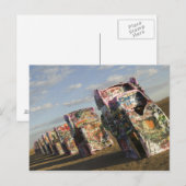 USA, TEXAS, Panhandle Area, Amarillo: Cadillac Briefkaart (Voorkant / Achterkant)