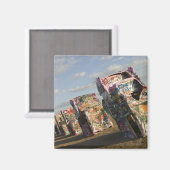 USA, TEXAS, Panhandle Area, Amarillo: Cadillac Magneet (Voorkant / Achterkant)