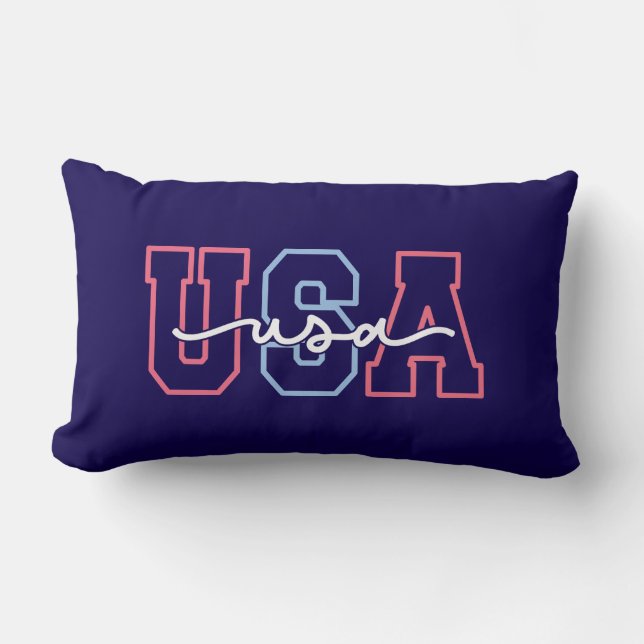 USA Text 4th Of July Design-62118 Kussen (Voorkant)