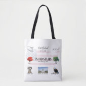 USA Thema Canvas tas (Voorkant)