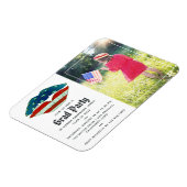 USA themed Afstuderen Photo Invitation Magneet (Linkerzijde)