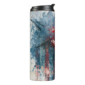 USA thermische tumbler Thermosbeker (Gedraaid links)