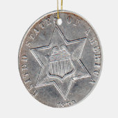 "USA three cent silver angle - Historical Ornament (Links)