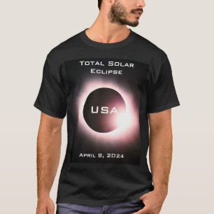 USA Totale zonsverduistering 8 april 2024 T-shirt