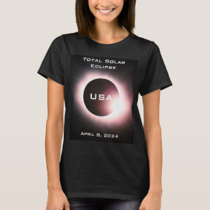 USA Totale zonsverduistering 8 april 2024 T-shirt