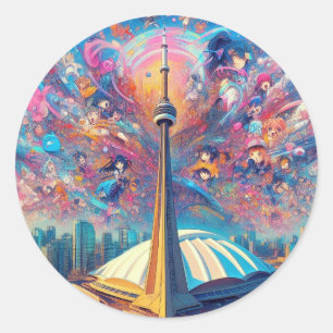 USA Tower Sticker - Iconische Amerikaanse Skylin