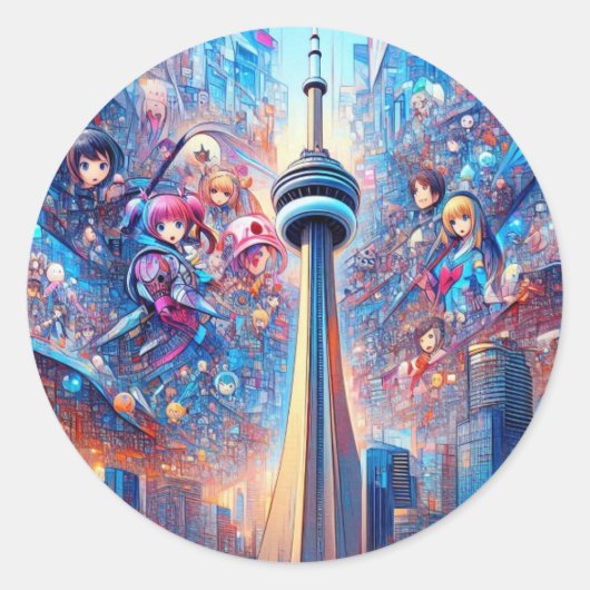 USA Tower Sticker - Iconische Amerikaanse skyline (Voorkant)