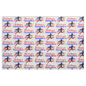 USA TRACK STAR GEPERSONALISEERDE STOF (Fat Quarter)