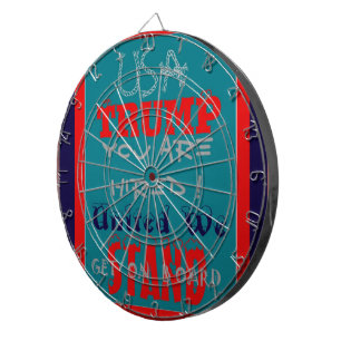 USA Trump: Je bent aangenomen! United We Stand Art Dartbord