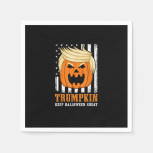 Usa Trumpkin Houd Halloween Groot Grappig Servet