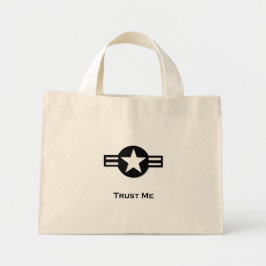 USA Trust Me zwart Mini Tote Bag