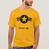 USA Trust Me zwart T-shirt (Voorkant)