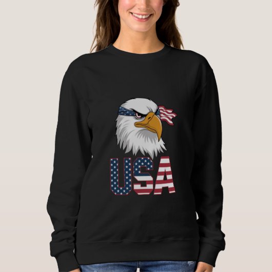USA Tshirt Patriottische Kinder Adelaar Amerikaans (Voorkant)