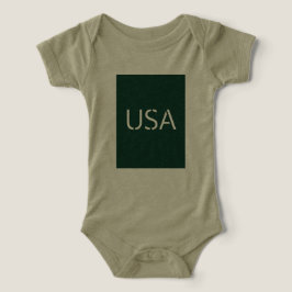 "USA Typography in Green - Stijlvolle en gedurfde