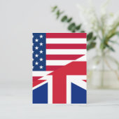 usa uk briefkaart (Staand voorkant)