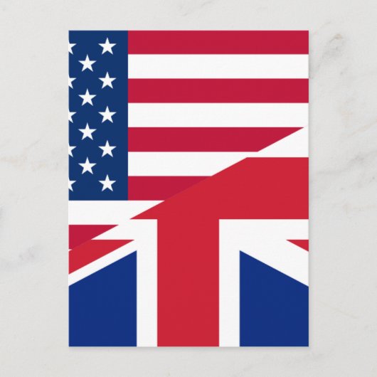 usa uk briefkaart (Voorkant)