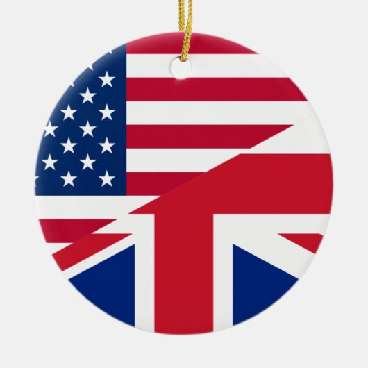 usa uk keramisch ornament (Voorkant)