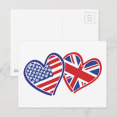 USA—UK—Love Briefkaart (Voorkant / Achterkant)