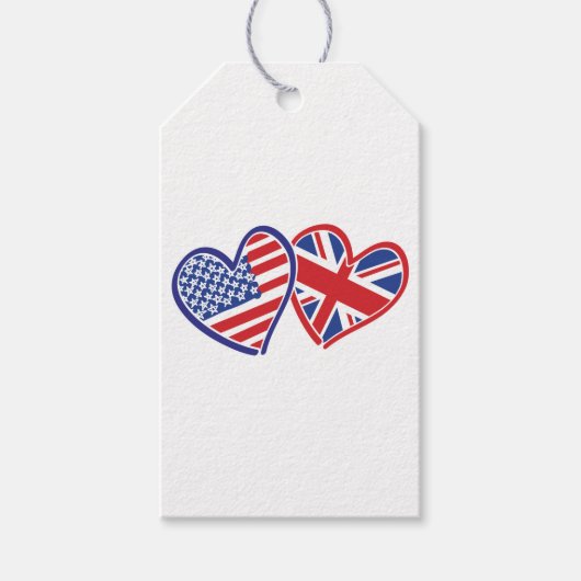 USA—UK—Love Cadeaulabel (Voorkant)