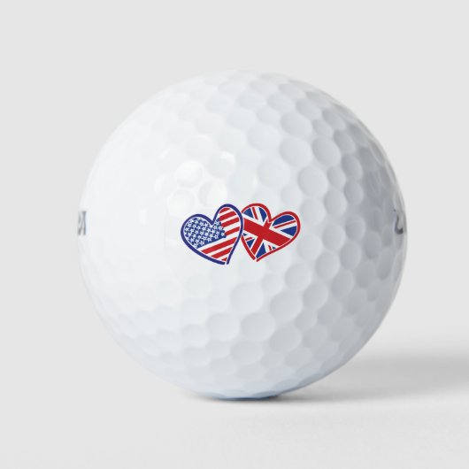 USA—UK—Love Golfballen (Voorkant)