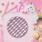 USA—UK—Love Papieren Bordje (Feest)