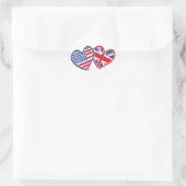 USA—UK—Love Ronde Sticker (Tas)