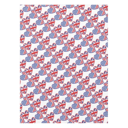 USA—UK—Love Tafelkleed (Voorkant)