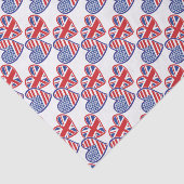 USA—UK—Love Tissuepapier (Detail)