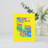 USA Unity Design: hoop en kracht Briefkaart (Staand voorkant)