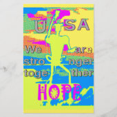 USA Unity Design: hoop en kracht Briefpapier (Voorkant)
