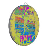 USA Unity Design: hoop en kracht Dartbord (Voorkant Links)