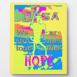 USA Unity Design: hoop en kracht Fotoplaat
