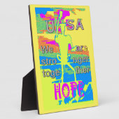 USA Unity Design: hoop en kracht Fotoplaat (Zijkant)