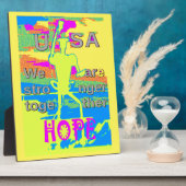 USA Unity Design: hoop en kracht Fotoplaat (Zijkant)