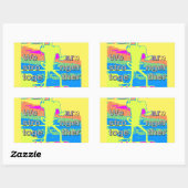 USA Unity Design: hoop en kracht Rechthoekige Sticker (Vel)