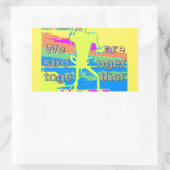 USA Unity Design: hoop en kracht Rechthoekige Sticker (Tas)