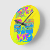 USA Unity Design: hoop en kracht Ronde Klok (Hoek)