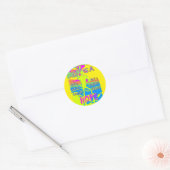 USA Unity Design: hoop en kracht Ronde Sticker (Envelop)