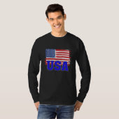 USA US Flag Patriotic American T-shirt (Voorkant volledig)