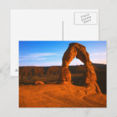 USA, Utah, Arches National Park, Delicate Arch Briefkaart (Voorkant / Achterkant)
