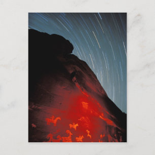 USA, Utah, Arches National Park, Petroglyphs Briefkaart