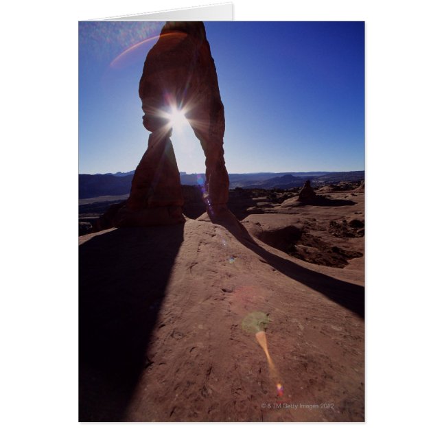USA, Utah, Arches National Park, sun shining (Voorkant)