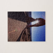 USA, Utah, Arches National Park, sun shining Legpuzzel (Horizontaal)