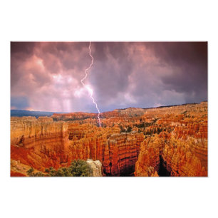 USA, Utah, Bryce Canyon National Park. Foto Afdruk