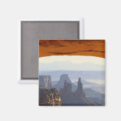 USA, Utah, Canyonlands National Park, Uitzicht van Magneet (Voorkant / Achterkant)