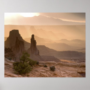 USA; Utah; Canyonlands National Park. Uitzicht van Poster